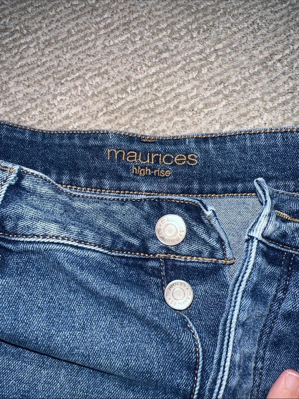 Women’s Distressed Denim Shorts - Blue